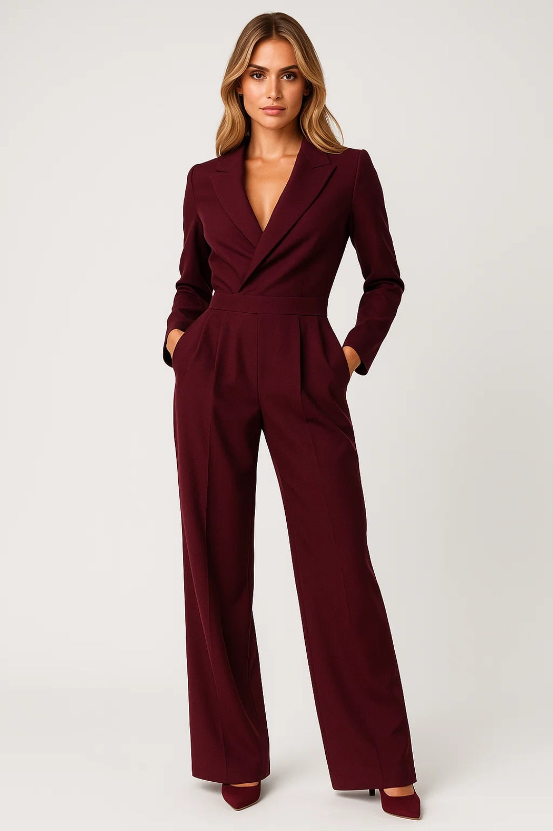 Lovia – Elegante V-Hals Jumpsuit