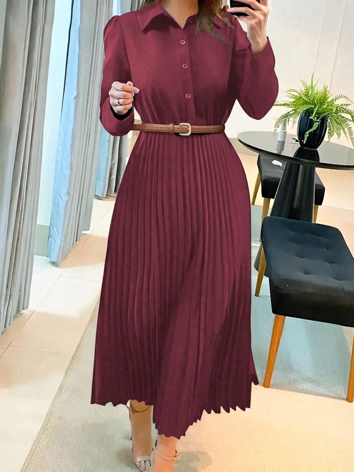 Lovia – Geplooide Jurk