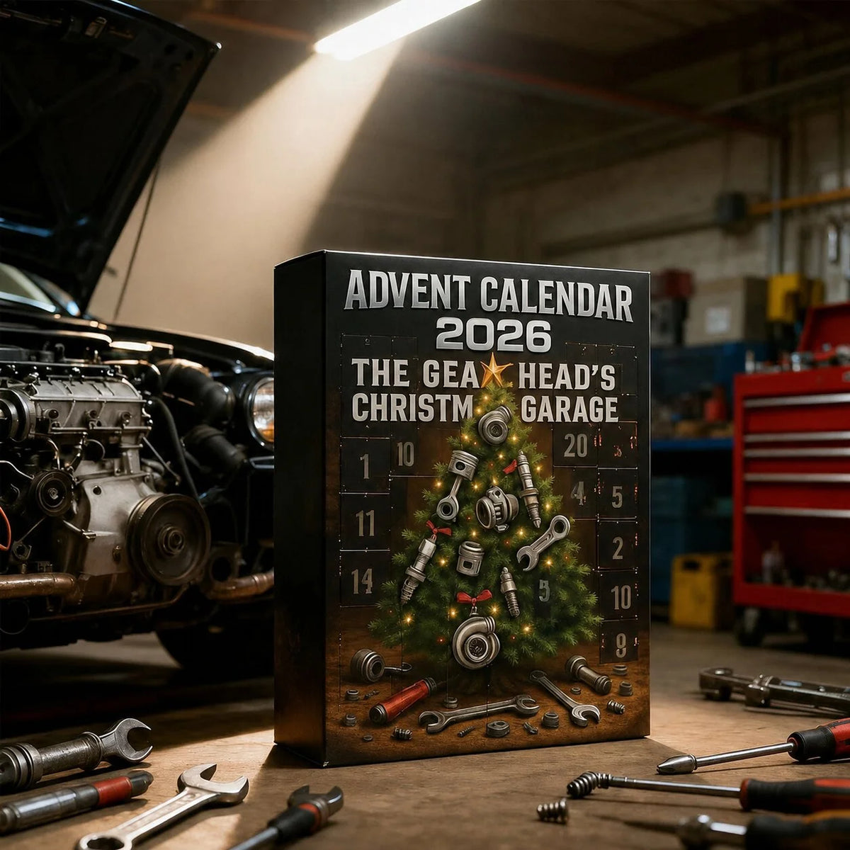 Lovia | Auto Onderdelen Adventskalender 2026 – 24 Garage Kersthangers en Verrassingen
