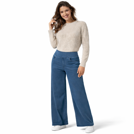Lovia – Comfy Elastische Broek met Hoge Taille