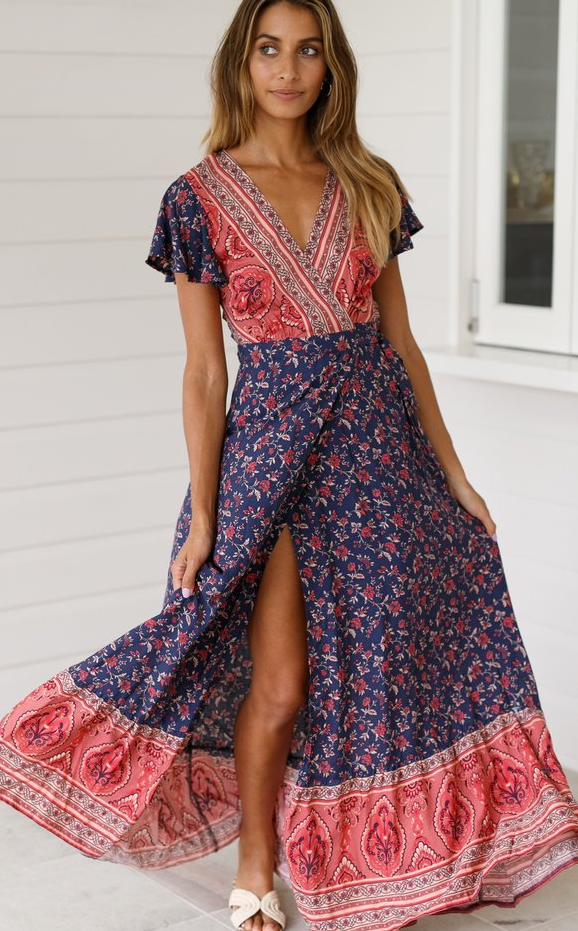 Lovia – Bloemenprint Jurk
