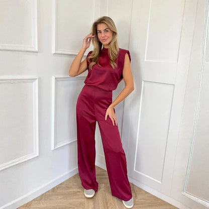 Lovia – Luxe Mouwloze Jumpsuit