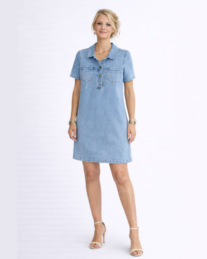 Lovia - Nova Denim Jurk