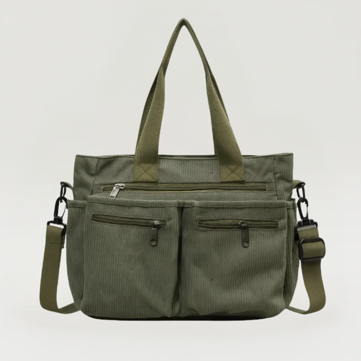 Ribfluwelen Schoudertas