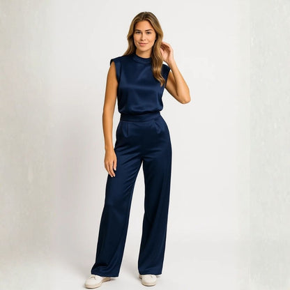 Lovia – Luxe Mouwloze Jumpsuit