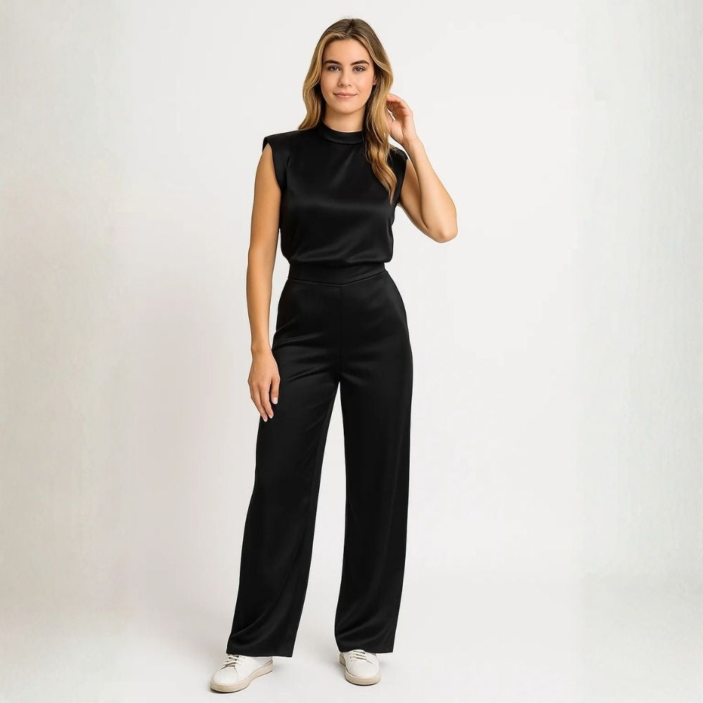 Lovia – Luxe Mouwloze Jumpsuit
