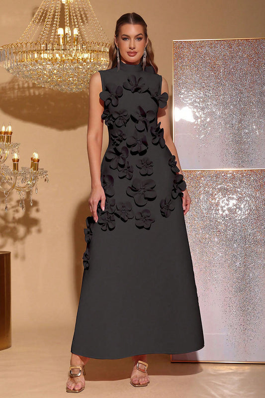 Lovia – 3D Flora Sculpt Jurk