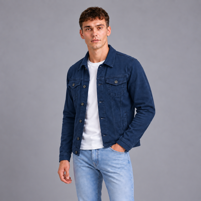 Cas | Jasje met Knoopsluiting – Klassiek Trucker Silhouet en Borstzakken