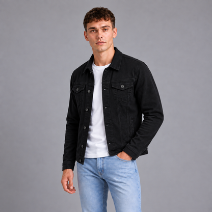 Cas | Jasje met Knoopsluiting – Klassiek Trucker Silhouet en Borstzakken