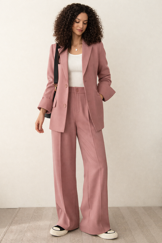 Lovia – Tweedelige Blazer Set