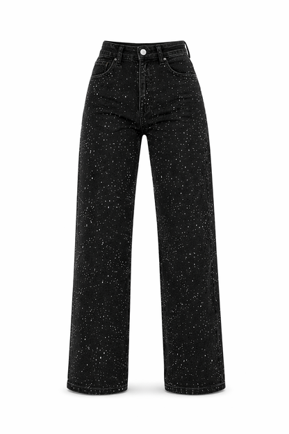 Lovia – Glitter Denim Broek
