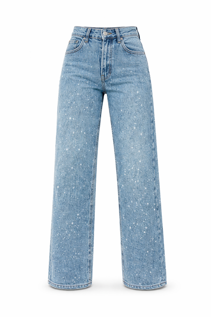 Lovia – Glitter Denim Broek