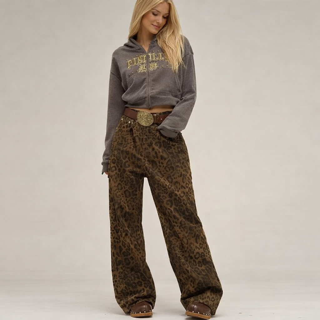 Lovia – Luipaardprint Broek