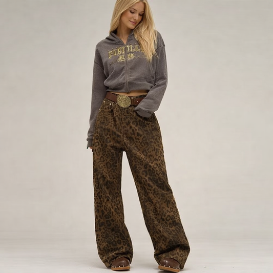 Lovia – Luipaardprint Broek