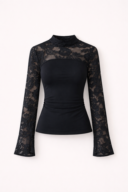 Lovia – Zwarte Lace Top