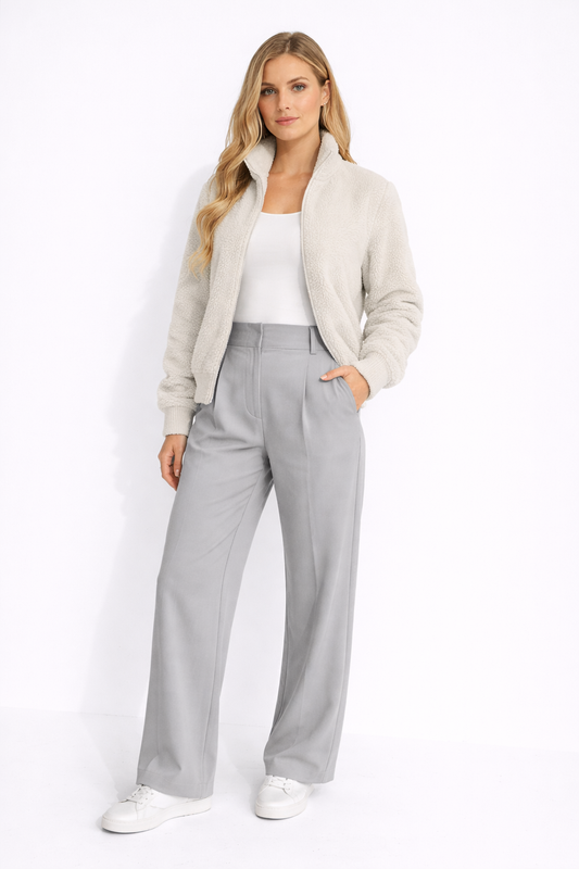 Lovia – Comfortabele Hoge Taille Broek 1+1 GRATIS