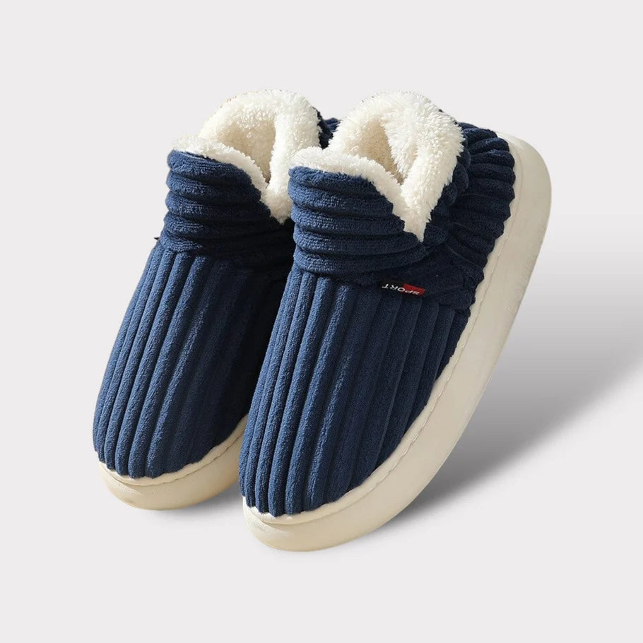 CozyComfort Therapeutische Fluffy Fleece  Pantoffels – Pluche Voering en Dikke Zool