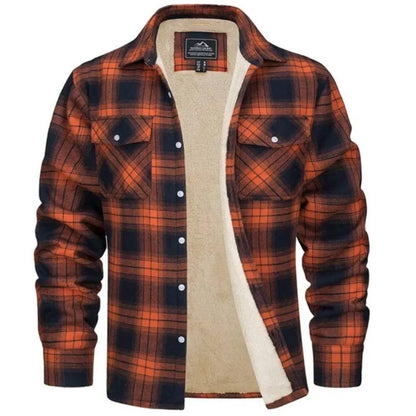 Daan | Heren Overshirt Geruit – Warme Stof en Knoopsluiting