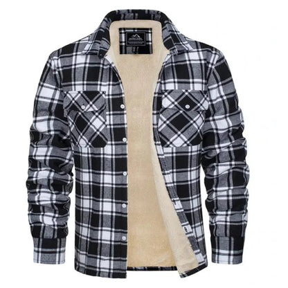 Daan | Heren Overshirt Geruit – Warme Stof en Knoopsluiting