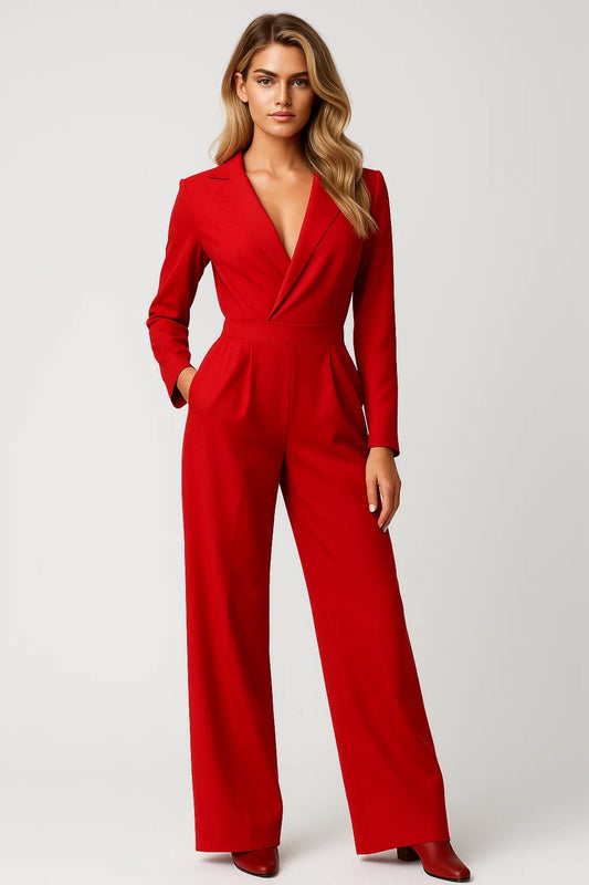 Lovia – Elegante V-Hals Jumpsuit