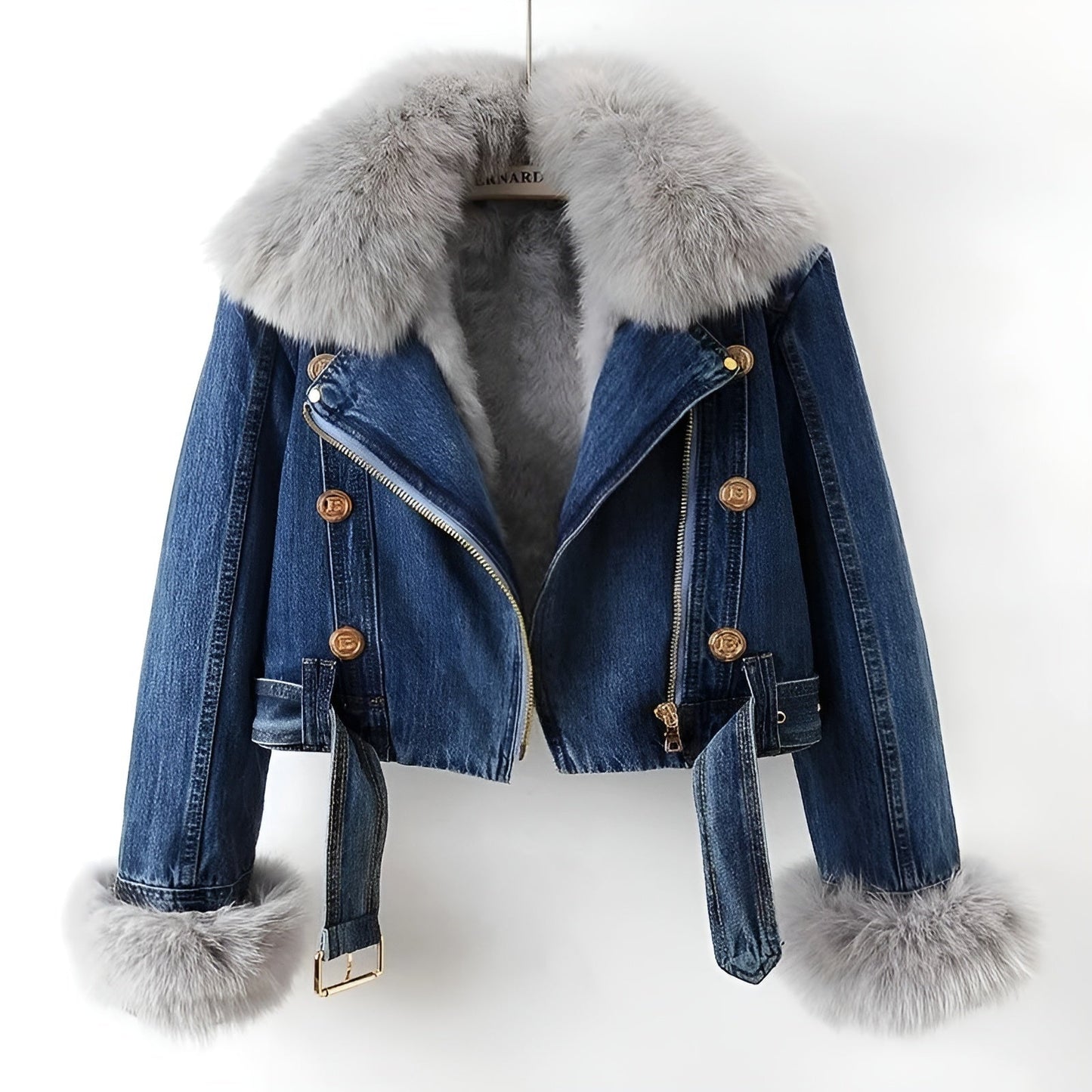 Lovia – Faux Fur Spijker Jacket