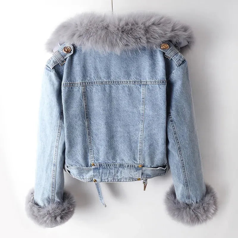 Lovia – Faux Fur Spijker Jacket