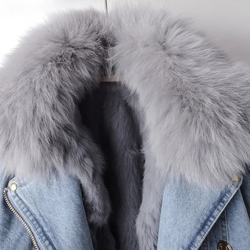 Lovia – Faux Fur Spijker Jacket
