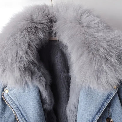 Lovia – Faux Fur Spijker Jacket