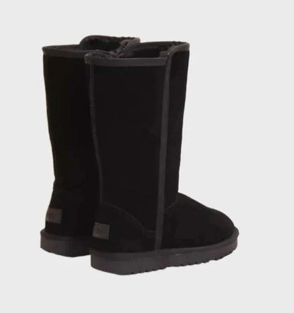 Fenna | Dames Winterlaarzen Hoog – Warme Pluche Voering en Zijrits