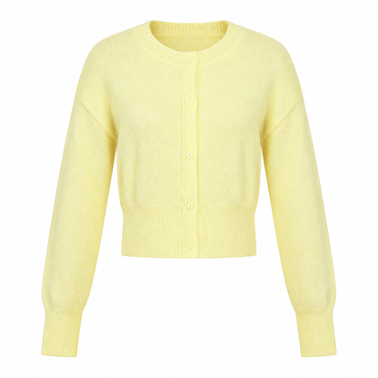 Fleur | Dames Vest Gebreid Ruim – Open Voorkant en Geribde Boorden