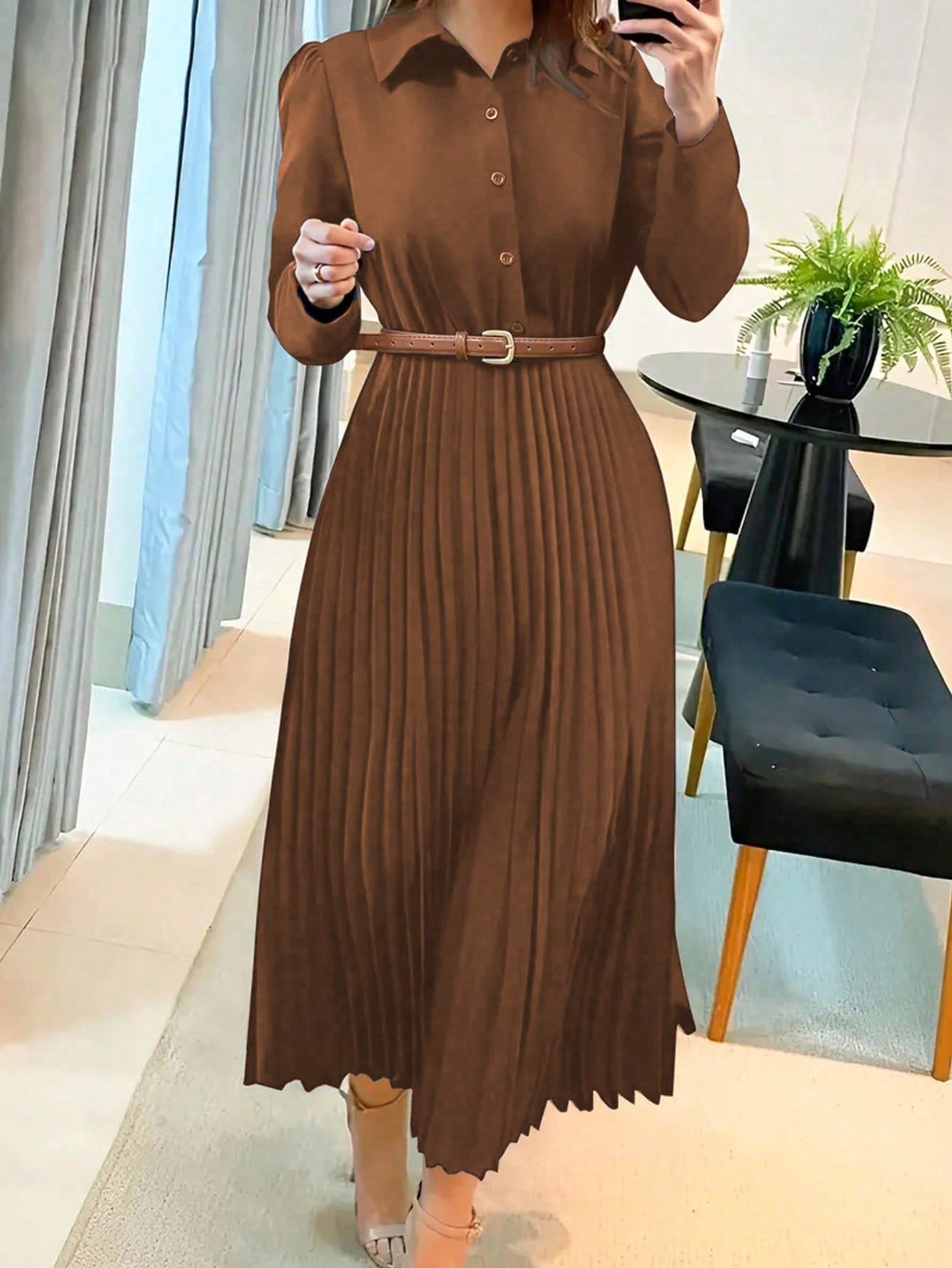 Lovia – Geplooide Jurk