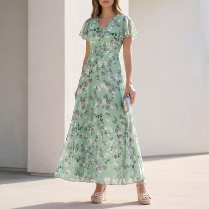 Lovia – Bloemen Maxi Jurk