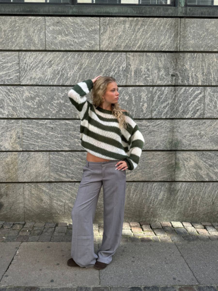 Gestreepte wollen trui