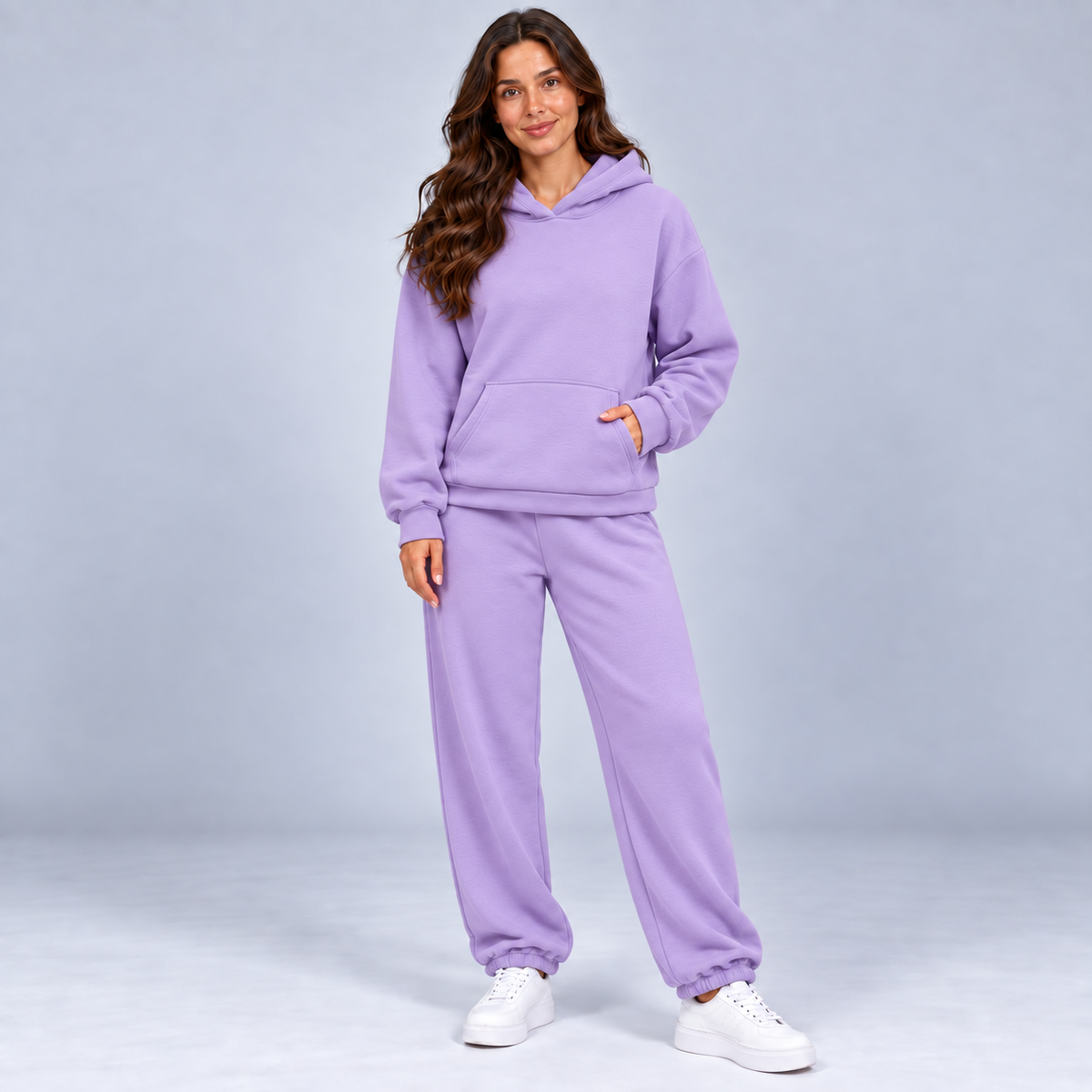 Isa | Dames Loungeset Oversized – Hoodie met Kangoeroezak en Joggingbroek met Trekkoord