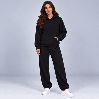Isa | Dames Loungeset Oversized – Hoodie met Kangoeroezak en Joggingbroek met Trekkoord