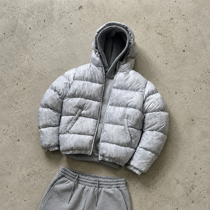 Jesse | Heren Pufferjas Kort – Warme Capuchon en Glanzende Look