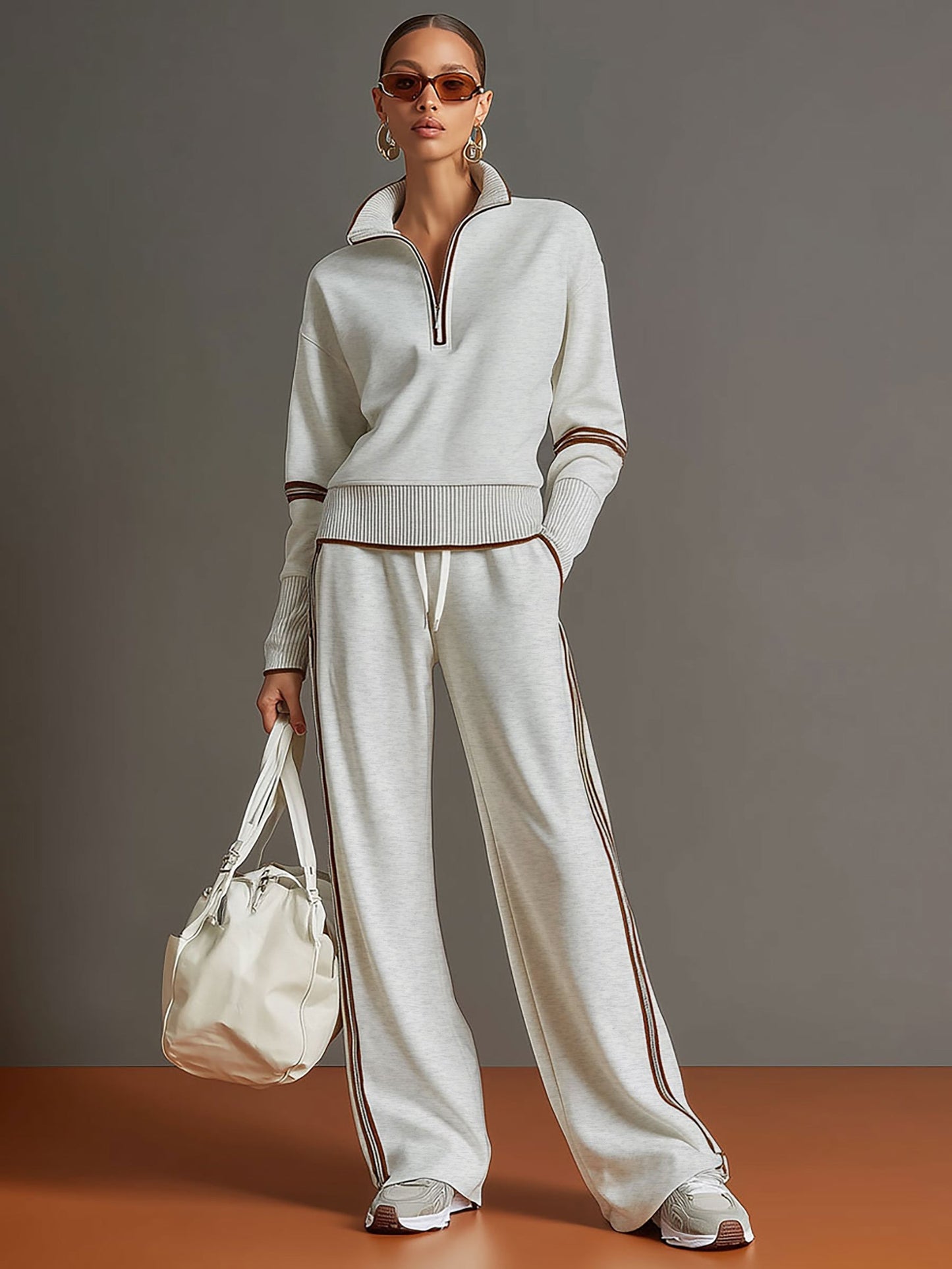 Lovia – Half Zip Tweedelige Set