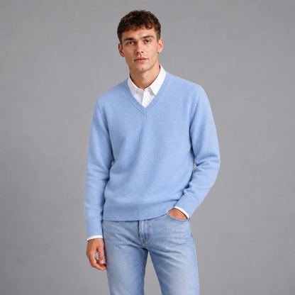 Joost | Zachte Trui in Cashmere Stijl – V-Hals en Lichtgewicht Warmte