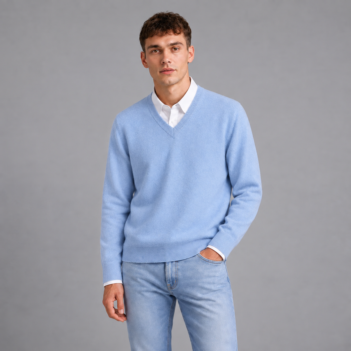 Joost | Zachte Trui in Cashmere Stijl – V-Hals en Lichtgewicht Warmte
