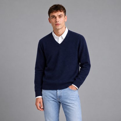 Joost | Zachte Trui in Cashmere Stijl – V-Hals en Lichtgewicht Warmte