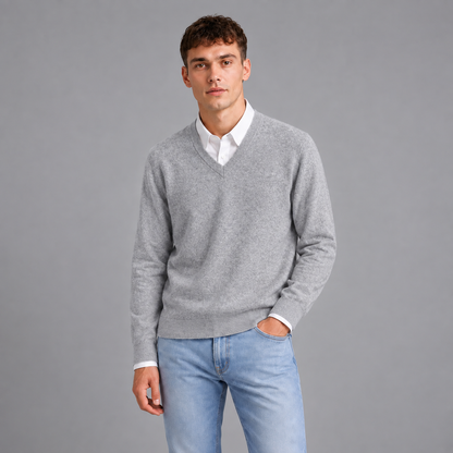 Joost | Zachte Trui in Cashmere Stijl – V-Hals en Lichtgewicht Warmte