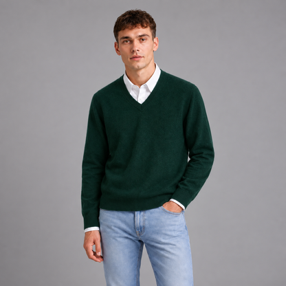 Joost | Zachte Trui in Cashmere Stijl – V-Hals en Lichtgewicht Warmte