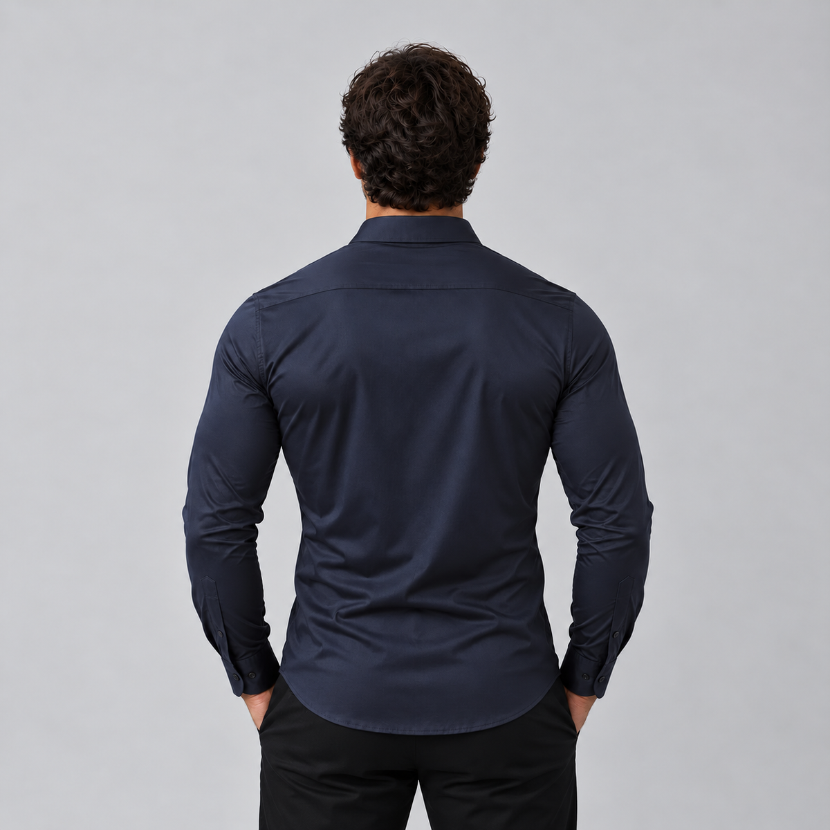 Julian | Heren Overhemd Slim Fit – Satijnen Look en Comfortabele Stretch