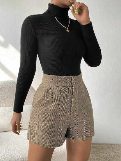 Lovia – Visgraat hoge taille Broek