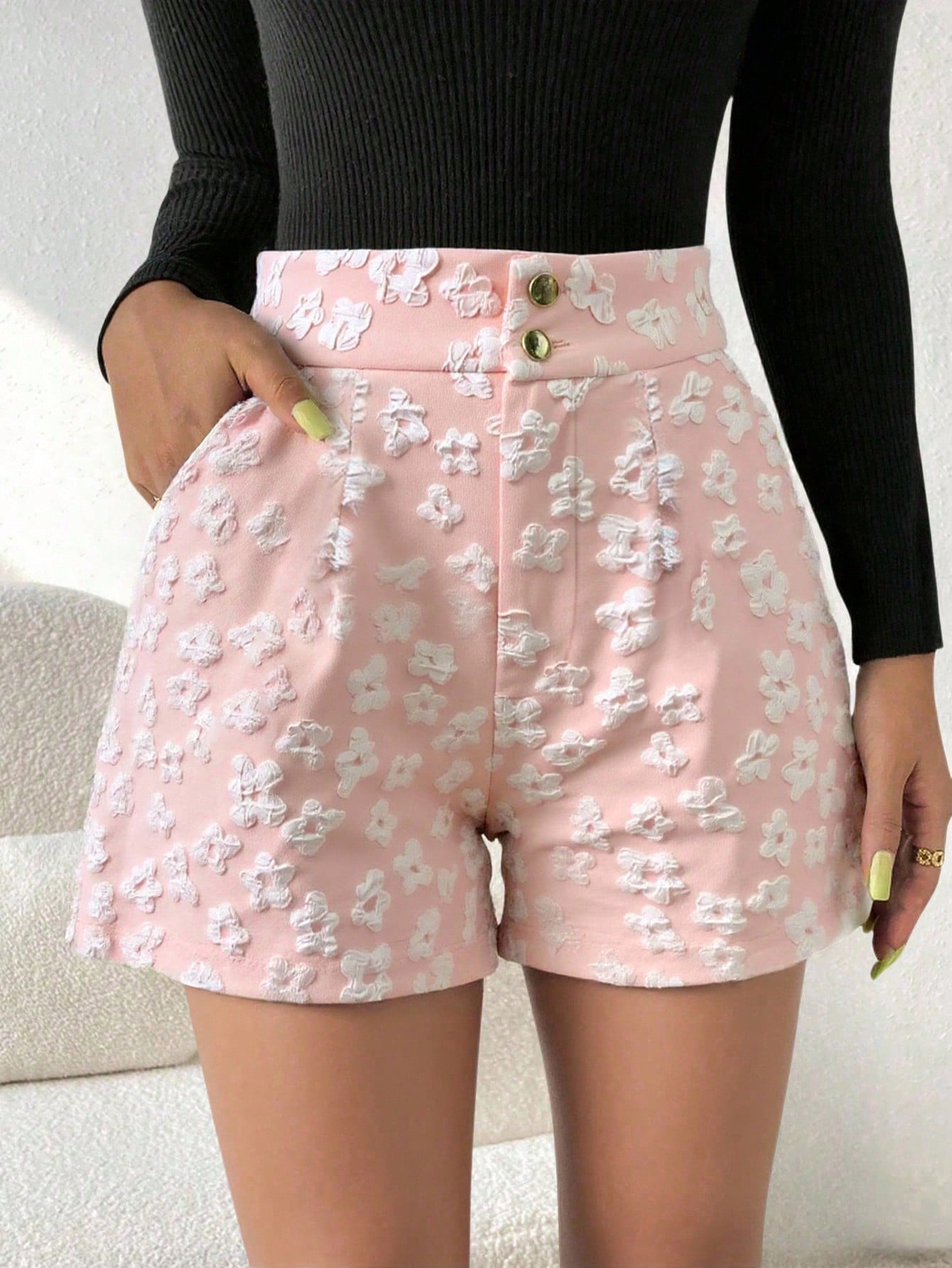 Lovia – Visgraat hoge taille Broek