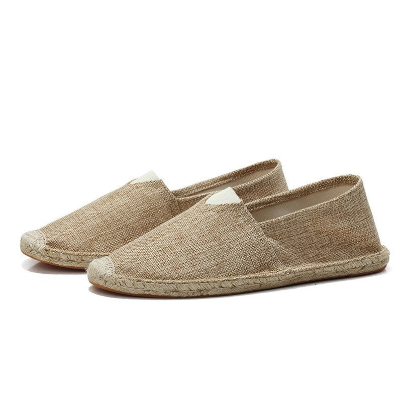 Noor - Casual Linnen Loafers Dames met Jute Zool en Instapmodel
