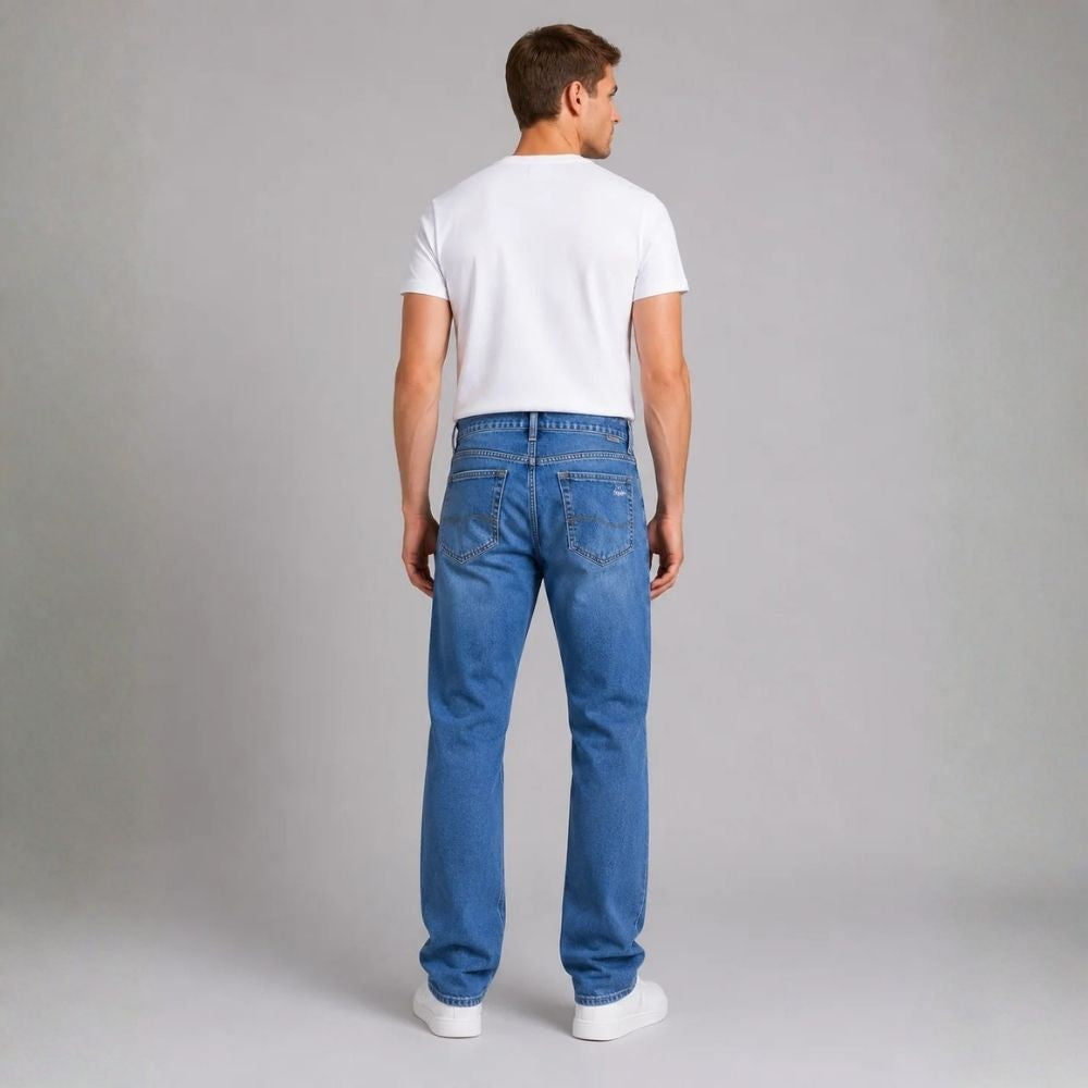 Thijs | Heren Straight Leg Jeans – Tijdloze Pasvorm en Klassiek Denim Comfort