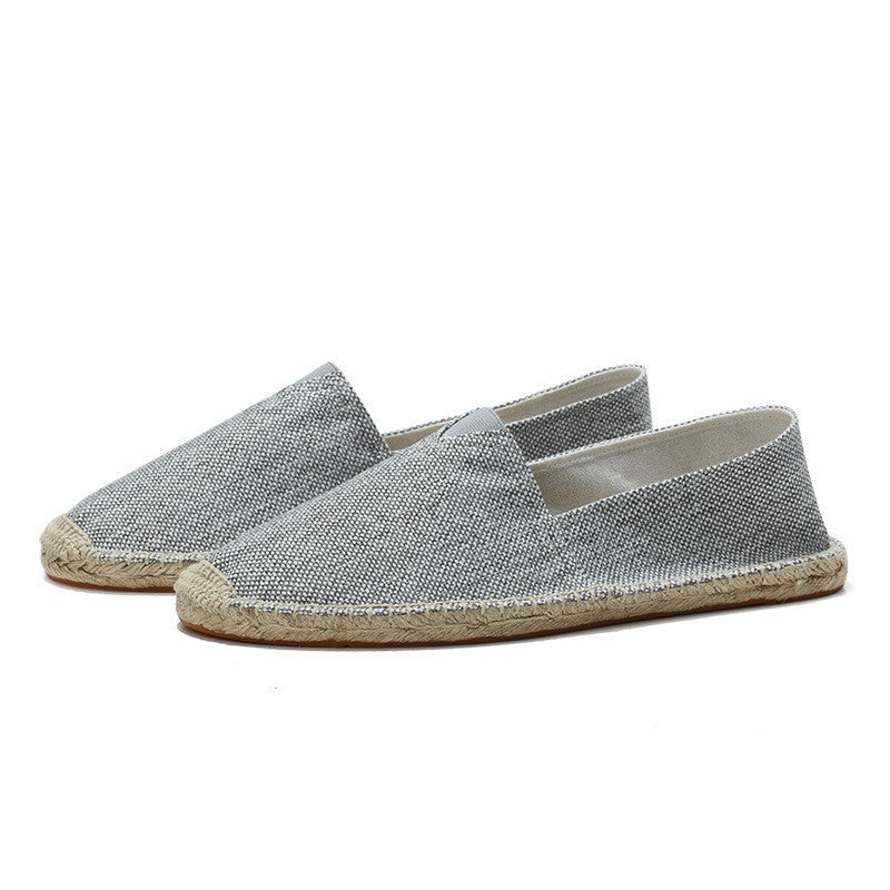 Noor - Casual Linnen Loafers Dames met Jute Zool en Instapmodel