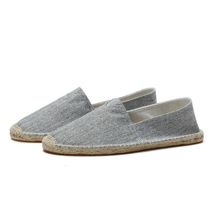 Noor - Casual Linnen Loafers Dames met Jute Zool en Instapmodel