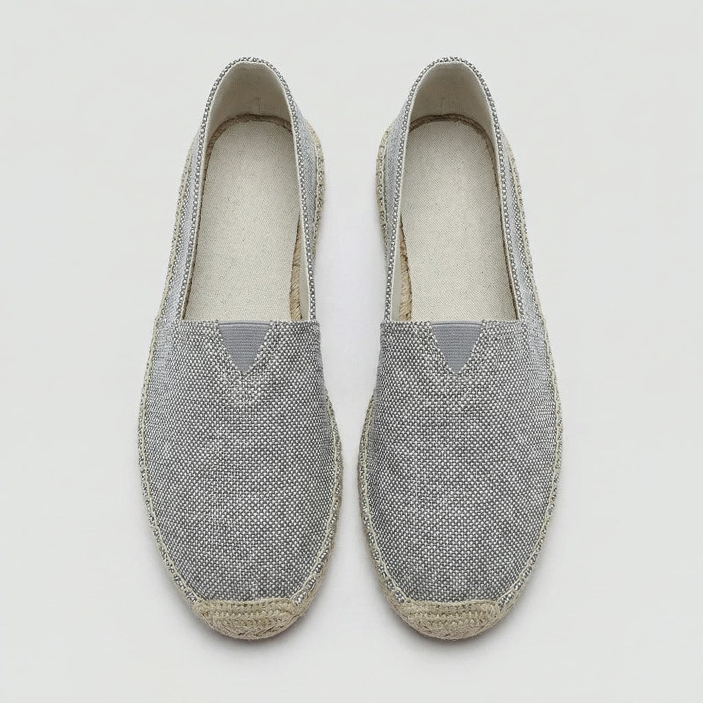 Noor - Casual Linnen Loafers Dames met Jute Zool en Instapmodel